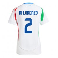 Camiseta Italia Giovanni Di Lorenzo #2 Segunda Equipación Replica Eurocopa 2024 para mujer mangas cortas